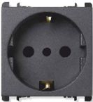 Presa IT P30 2P+T 16A 250V 2M nera - UTD 10309/2