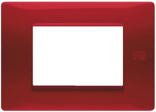 Placca FLEXA 3 moduli rosso - UTD 11803.RS