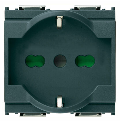 PRESA 2P+T 16A UNIVERSALE GRIGIO - VIW 16211