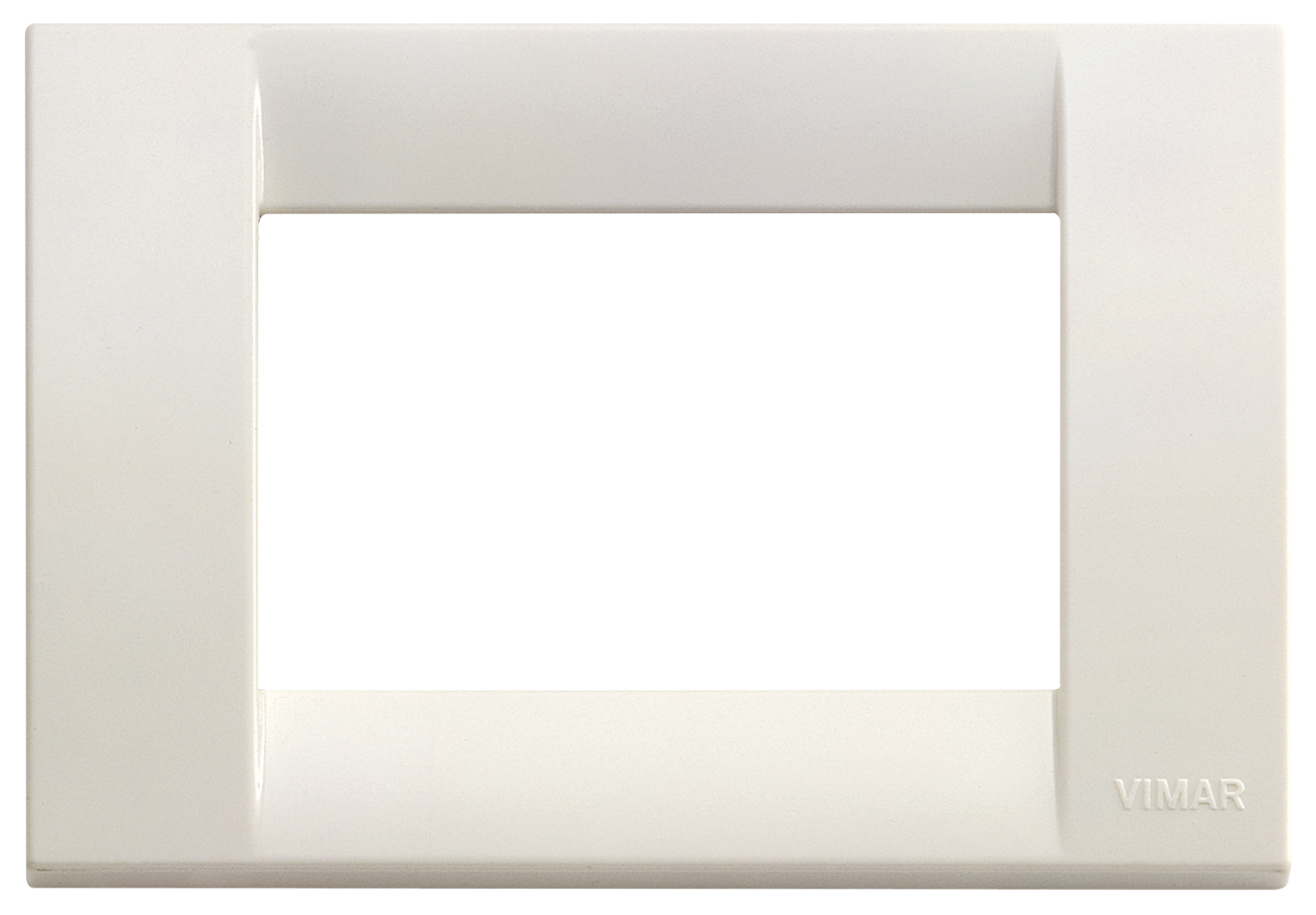 Elettro Funiciello - Placca Vimar Linea 30653.40 3 moduli colore bianco  reflex - Placche Vimar Linea
