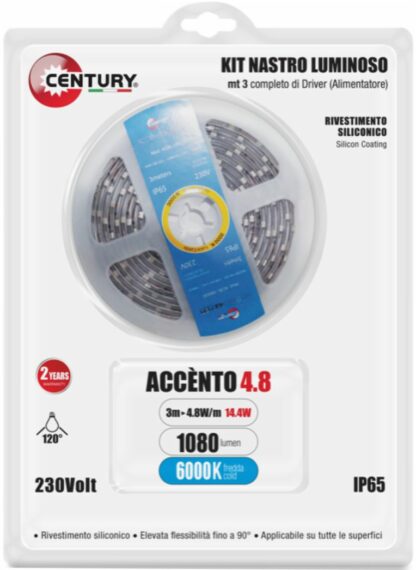 ACCENTO LED 4.8W/M 400mA/m 12V IP65 - CUY ACBL-486060