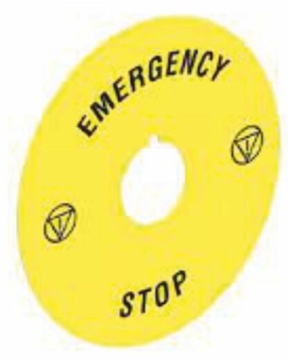 DISCO PLAST. 60MM EMERGENCY-STOP - LOV LPXAU115