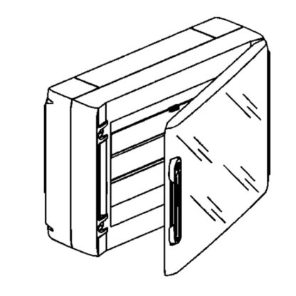Centralino da parete con portello IP40 18 moduli - BTI F305PT18