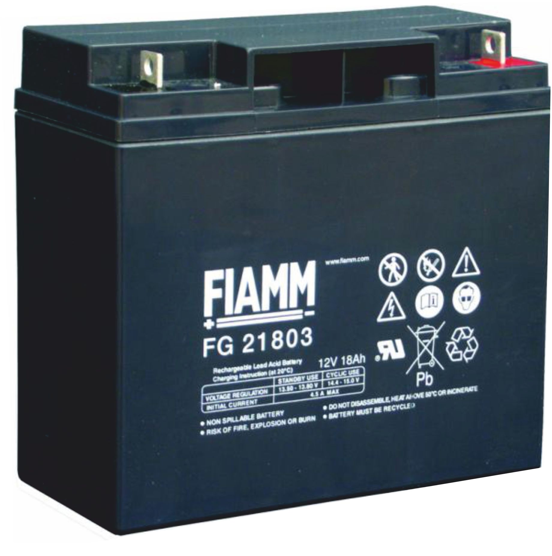 Batteria al piombo Fiamm 12V18AH FIM FG21803 Elmax Materiale