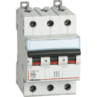 Interruttore magnetotermico BTDIN60 3P CURVA C32A 6KA - BTI FN83C32