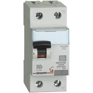 Interruttore magnetotermico differenziale F 1P+N 25A 4500A 30mA - BTI GC8813F25