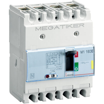 Interruttore magnetotermico M1 160E 3P+N/2 125A 16kA - BTI T714E125