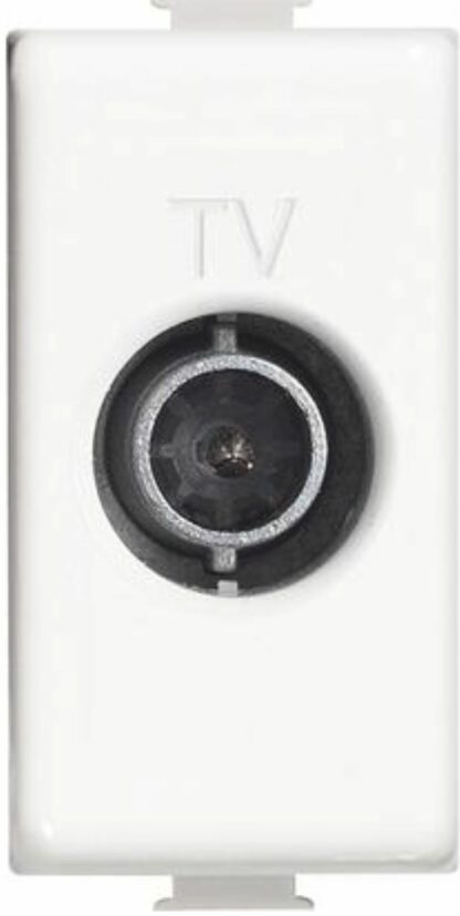 Presa TV passante 14dB 1M bianco - BTI AM5202P14