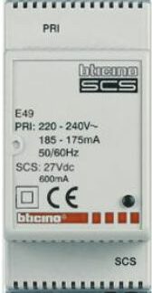 Alimentatore compatto 2DIN 230V - BTI E49