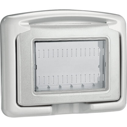 Placca IP55 3M grigia - LEG 680633