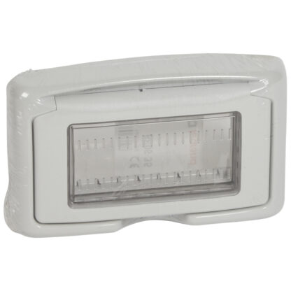Placca IP55 4M grigia - LEG 680635