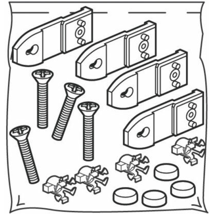 Kit 4 piastre fissaggio a muro - BTI 93000FMPL
