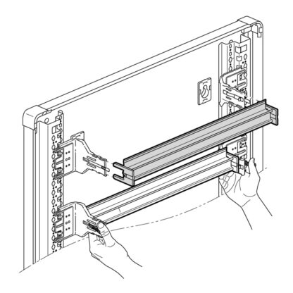 Guida DIN 2 posizioni L=400mm - BTI 93400DIN35
