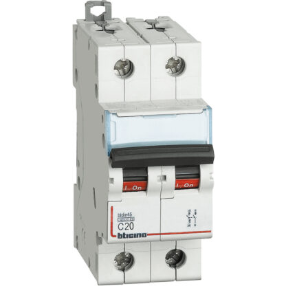 Interruttore magnetotermico 20A 4500KA 1P+N CURVA C - BTI FA81NC20