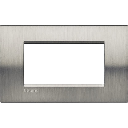 Placca 4P acciaio spazzolato - BTI LNA4804ACS