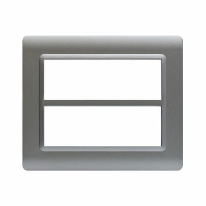 Placca Tecnopolimero, S44 Colore Argento Opaco - (6+6) Mod. - AVE 44PY012AO
