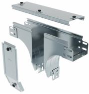 Derivazione verticale a T in discesa con variazione di piano. Altezza: 75 mm - LEG AX150Z