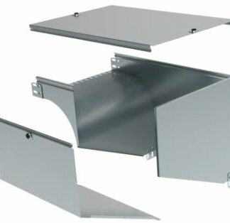 Curva sinistra in discesa a 90 con variazione di piano. Altezza: 75 mm - LEG AY400Z