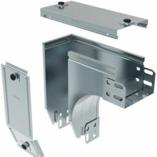 Curva destra in discesa a 90 con variazione di piano. Altezza: 75 mm - LEG AZ075Z