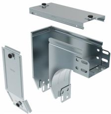 Curva destra in discesa a 90 con variazione di piano. Altezza: 75 mm - LEG AZ100Z