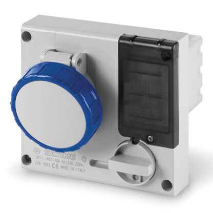 Presa interbloccata da incasso con portafusibili OMNIA 2P+T 16A 6H IP67 - SCA 406.1683