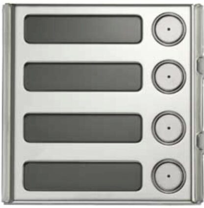 Modulo in acciaio inox lucido con 4 pulsanti di chiamata - UTD 1158/14