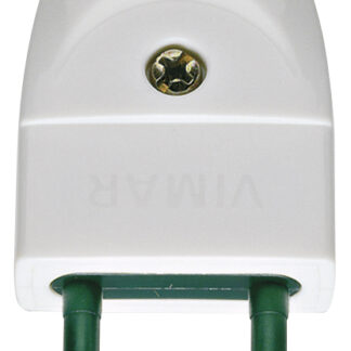 Spina 2P 10A S10 assiale bianco - VIW 00200.B