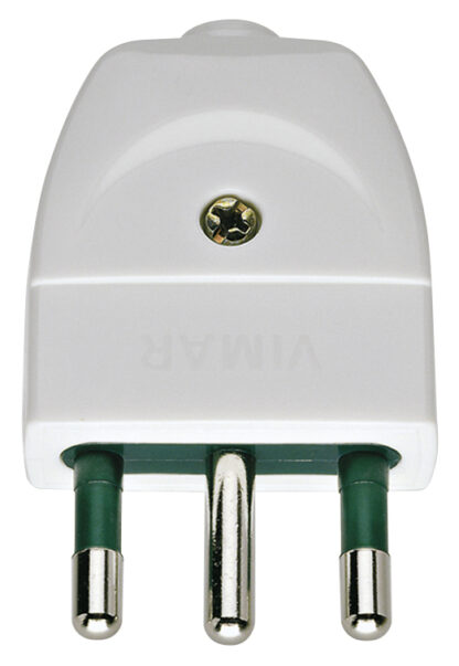 Spina 2P+T 16A S17 assiale bianco - VIW 00202.B