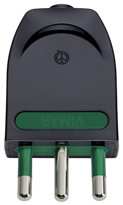 Spina 2P+T16A orientabile S17-SPB17 nero - VIW 00204