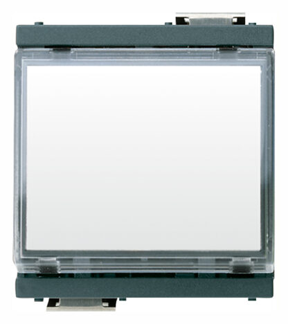 Pulsante targh. 1P NO 10A 12-24V grigio - VIW 17020