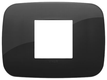 Placca Round 2M centrali nero - VIW 19682.81