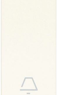 Tasto 1M allin. simb. campanello bianco - VIW 31000.CB