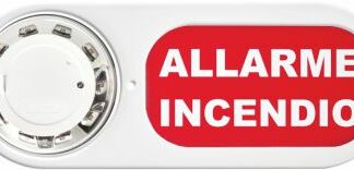 Pannello indicatore allarme incendio in plexiglass - UTD 1043/053