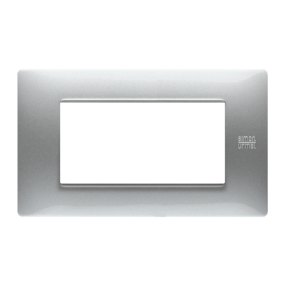 Placca tecnopolimero 4M alluminio - UTD 11804.AL