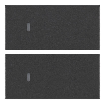 Due mezzi tasti 2M neutro pers. grigio - VIW 19752