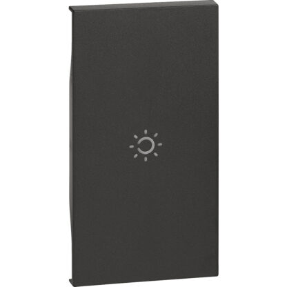 L.NOW - cover comando luce 2 mod. nera - BTI KG01M2A