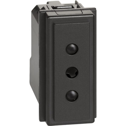 L.NOW - presa 2P+T 10A 250Vac nera - BTI KG4113