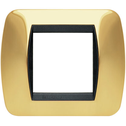 living int - placca 2 posti oro vero - BTI L4802OR