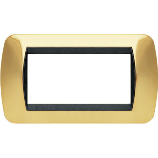 living int - placca 4 posti oro vero - BTI L4804OR