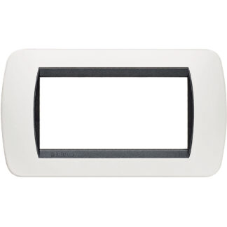 living int.- placca 4P plastica bianco s. - BTI L4804PB
