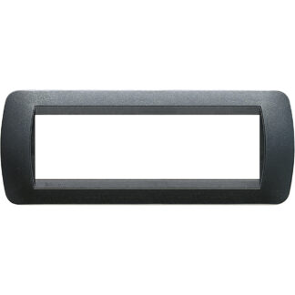 living int.- placca 7P plastica acciaio s. - BTI L4807PA