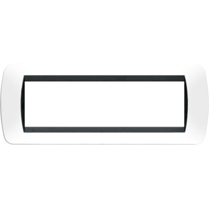 living int.- placca 7P plastica bianco s. - BTI L4807PB