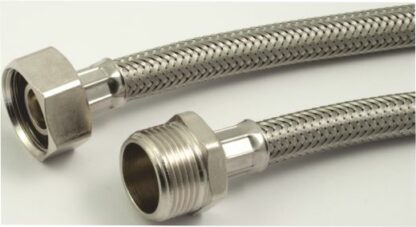 Flessibile inox DN.10 1/2MF con guarnizione - BF2 504CM30G.GOMM