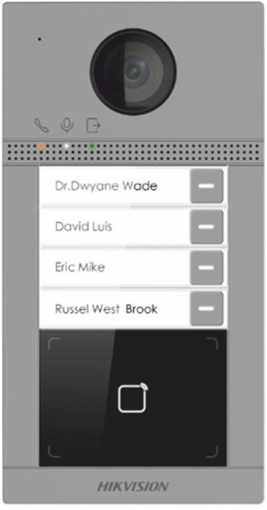 Pulsantiera quadrifamiliare 4 pulsanti - HIK 305303624