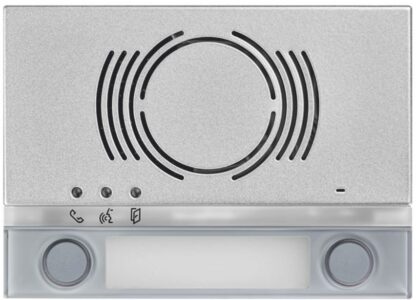 Frontalino modulo 1083/38 Urmet Alpha 2 tasti posto esterno audio Grigio - UTD 1168/132G