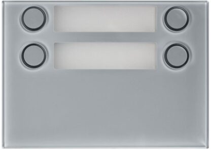 Frontalino per modulo 1168/8 Urmet Alpha 4 Tasti su 2 file Grigio - UTD 1168/24G
