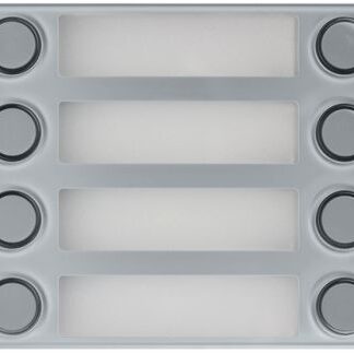 Frontalino per modulo 1168/8 Urmet Alpha 8 Tasti su 2 file Grigio - UTD 1168/28G