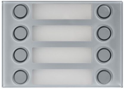 Frontalino per modulo 1168/8 Urmet Alpha 8 Tasti su 2 file Grigio - UTD 1168/28G