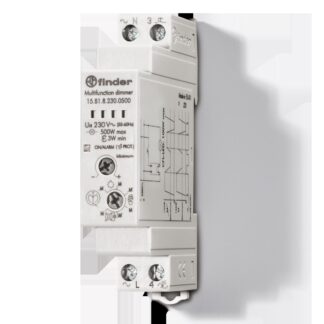 DIMMER DIN 17.5MM LED/CFL/INCAND 500W - FIN 158182300500