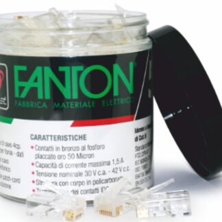 Kit 50 plug UTP cat.5e RJ45+10 copriplug - FME 23720B